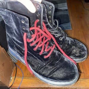 Black Velvet Doc Martens